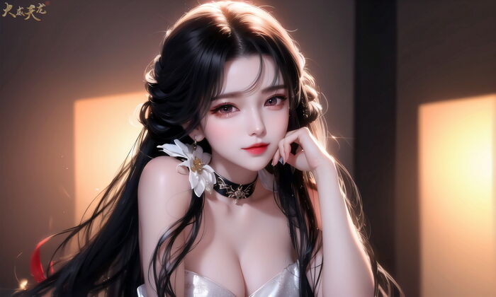 AI美图033期长发美人主题拥有完美身Material的长发妹子性感写真及下载25P 15th image