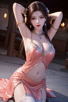 AI美图039期火灵儿主题性感开chest连衣短裙美女完美Photo 及下载91P