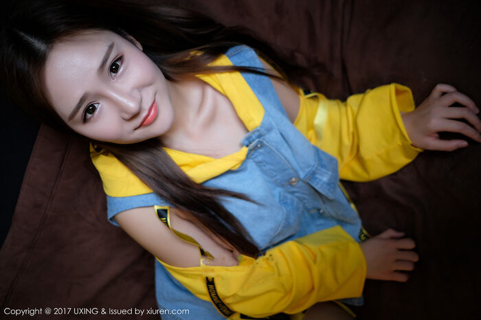 [UXING优星馆] Vol.057_ Female Sheep Sheep Suger Qing Xin Cow Clothes Hideuneven Convex Body Material Full De Xiu Beauty Milk Mazement Photo 40P 4th image