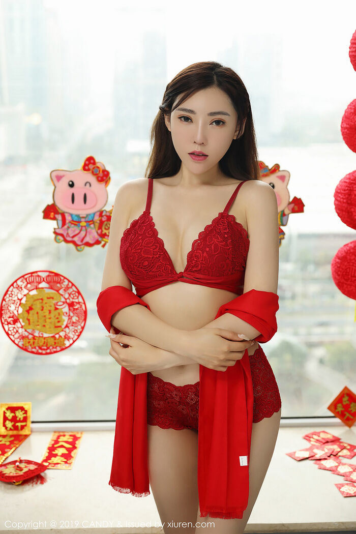 [Candy网红馆] Vol.070_ Blessing of New Year's Erotic Sensation Inner Clothing Hideperfect Beauty Body Material Photography 42P 23th image