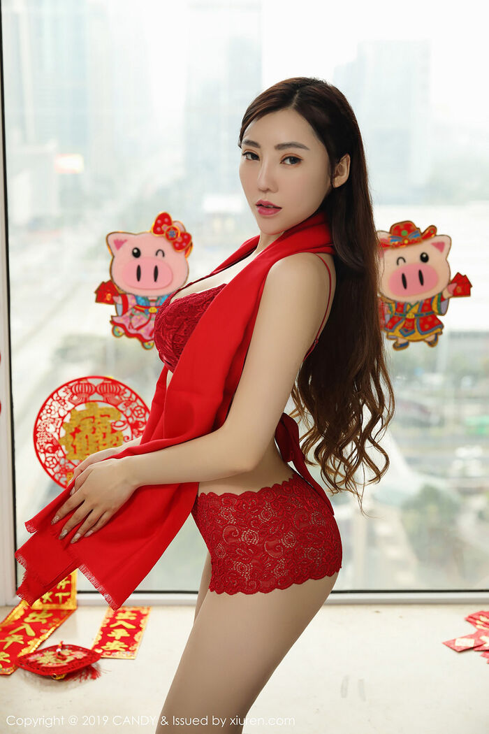[Candy网红馆] Vol.070_ Blessing of New Year's Erotic Sensation Inner Clothing Hideperfect Beauty Body Material Photography 42P 29th image