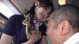[AV image GIF] Ren Hanajo Bus Guide Cosplay Looks Good With Fair-Skinned Beautiful Breasts 10 Sheets