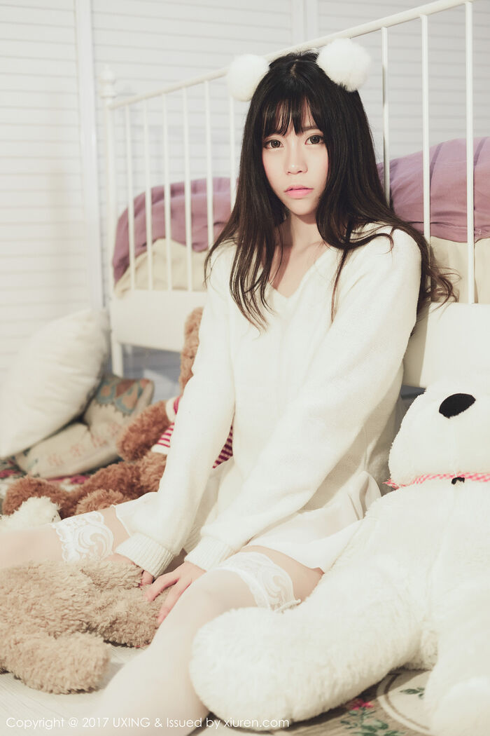 [UXING优星馆] Vol.048_ Female Mock Yo Resident Family Student Outfit + White Bud Bud Blossom Beauty Erotic Photo 32P 20th image