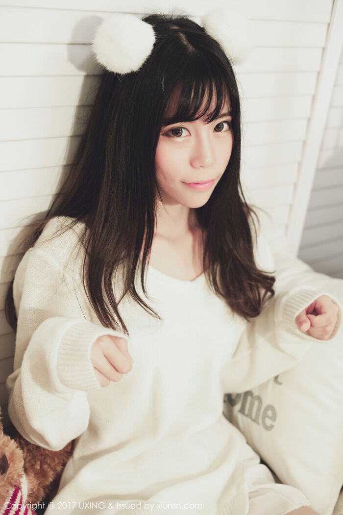 [UXING优星馆] Vol.048_ Female Mock Yo Resident Family Student Outfit + White Bud Bud Blossom Beauty Erotic Photo 32P 4th image