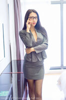 [LeYuan星乐园] The Vol.044_ Gao Challenge Beauty 大熙职场OL 蒙面黑丝 + Bathroom Wet Body Perfect Beauty Maze Photo 47P
