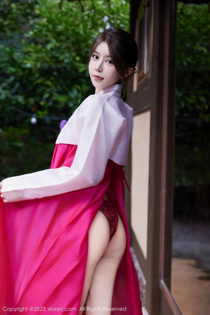 XiuRen第7522_模特tina_甜仔性感红色大长今服饰半脱秀凹凸身材惹火诱惑写真58P 11th image