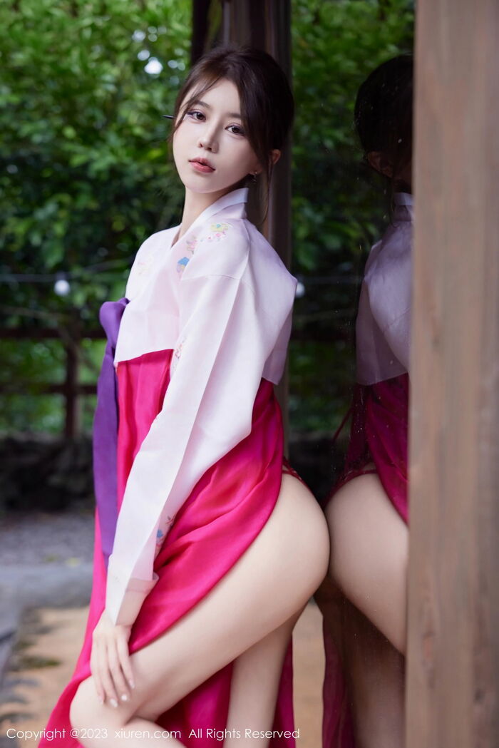XiuRen第7522_模特tina_甜仔性感红色大长今服饰半脱秀凹凸身材惹火诱惑写真58P 12th image