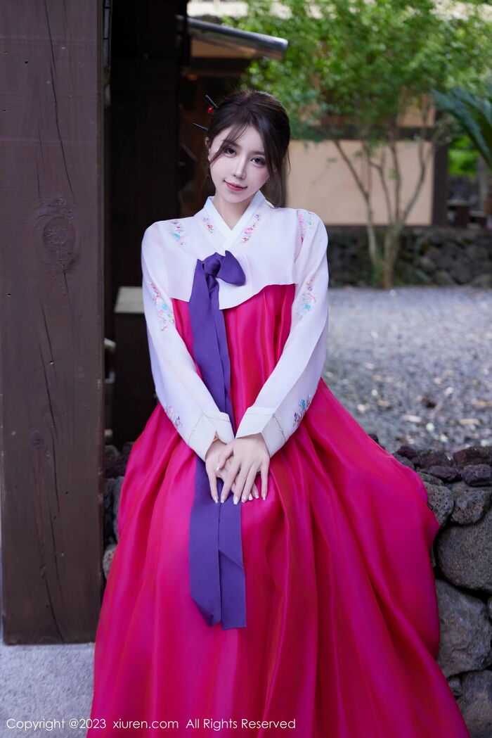 XiuRen第7522_模特tina_甜仔性感红色大长今服饰半脱秀凹凸身材惹火诱惑写真58P 14th image