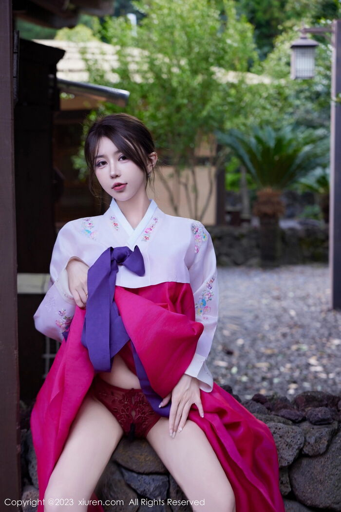 XiuRen第7522_模特tina_甜仔性感红色大长今服饰半脱秀凹凸身材惹火诱惑写真58P 16th image