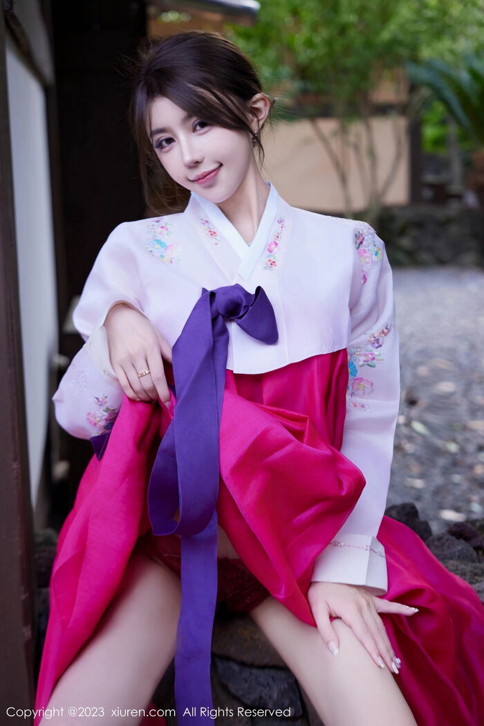 XiuRen第7522_模特tina_甜仔性感红色大长今服饰半脱秀凹凸身材惹火诱惑写真58P 18th image