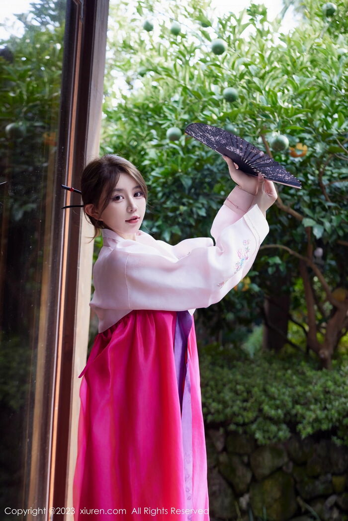 XiuRen第7522_模特tina_甜仔性感红色大长今服饰半脱秀凹凸身材惹火诱惑写真58P 2th image