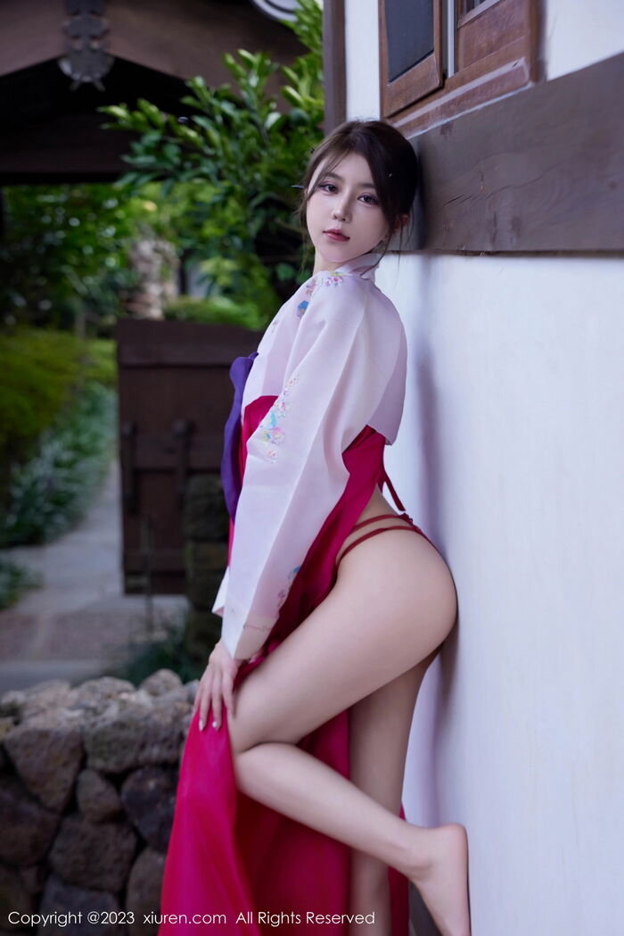 XiuRen第7522_模特tina_甜仔性感红色大长今服饰半脱秀凹凸身材惹火诱惑写真58P 20th image