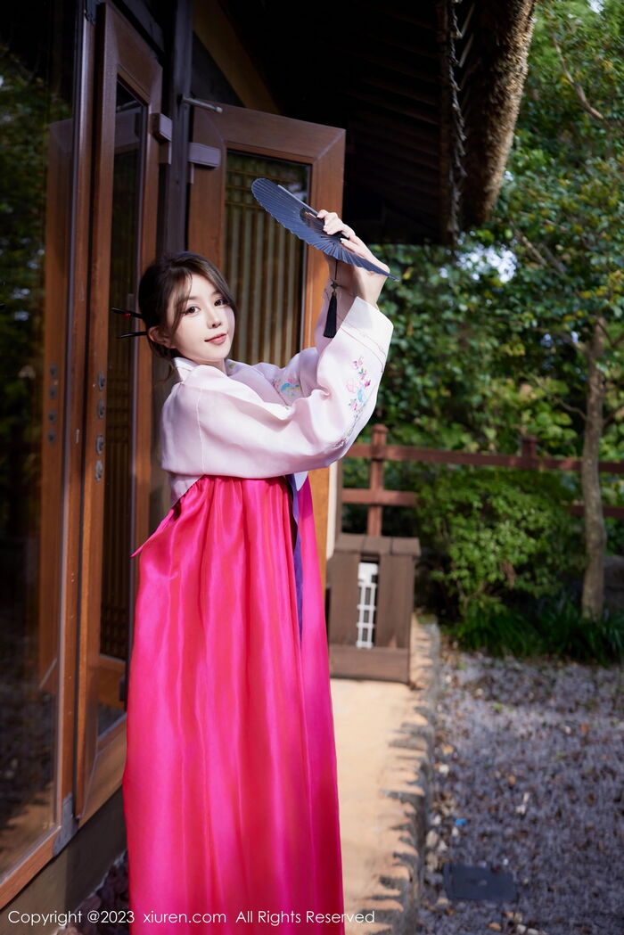 XiuRen第7522_模特tina_甜仔性感红色大长今服饰半脱秀凹凸身材惹火诱惑写真58P 3th image