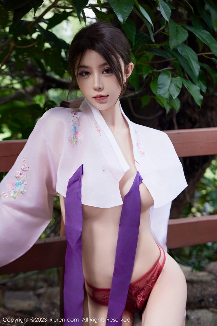 XiuRen第7522_模特tina_甜仔性感红色大长今服饰半脱秀凹凸身材惹火诱惑写真58P 47th image