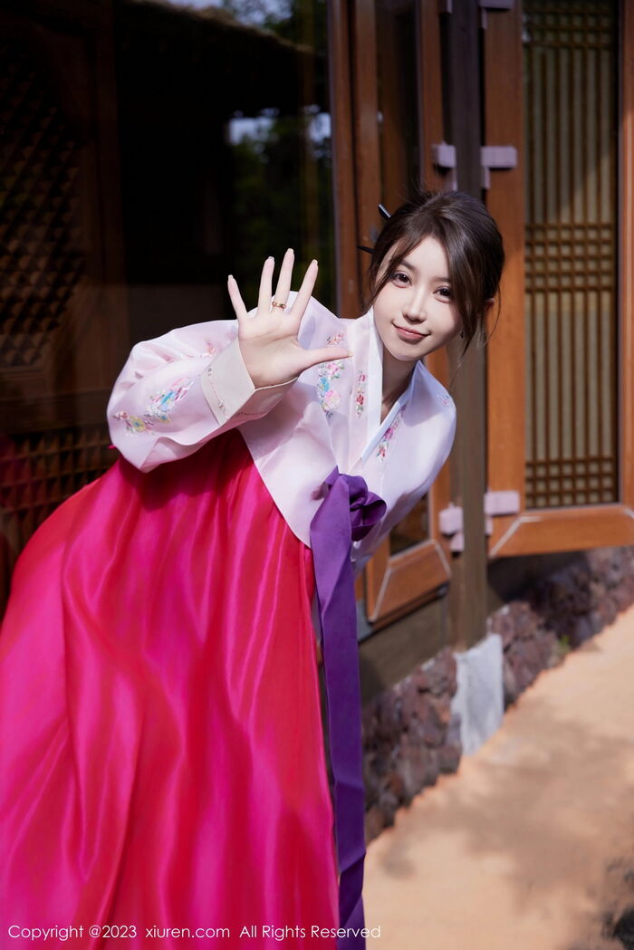 XiuRen第7522_模特tina_甜仔性感红色大长今服饰半脱秀凹凸身材惹火诱惑写真58P 7th image