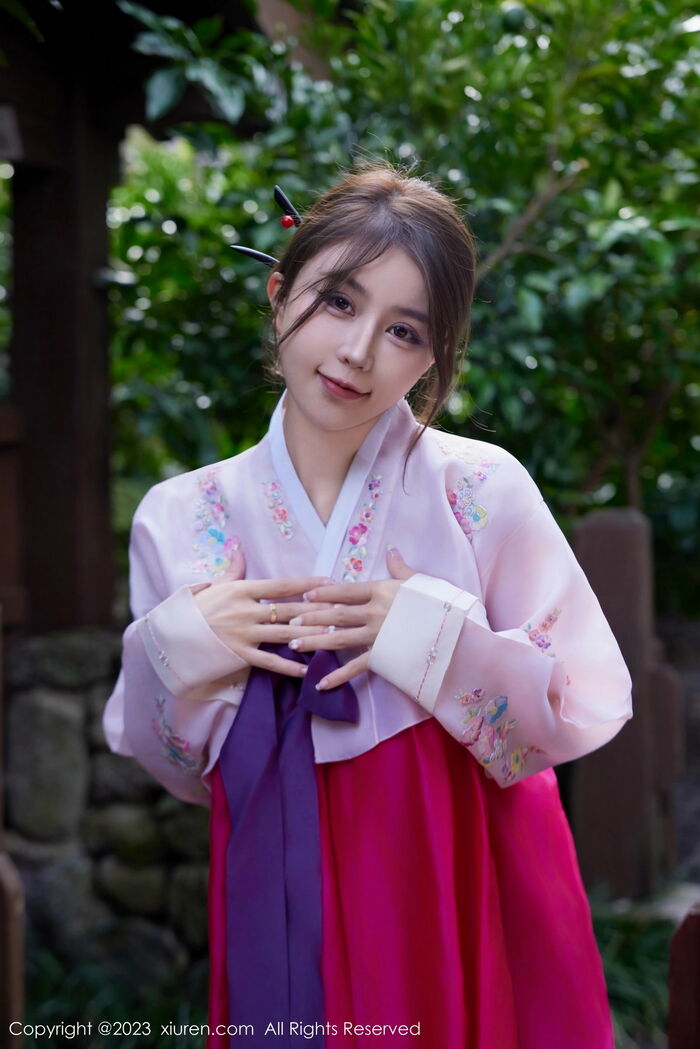 XiuRen第7522_模特tina_甜仔性感红色大长今服饰半脱秀凹凸身材惹火诱惑写真58P 8th image