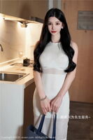 XiuRen第7510期_神周于希Sally黑色女仆装+白色蕾丝内衣秀完美身材诱惑写真84P