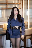 [XiaoYu画语界]Vol.1114_女神徐莉芝Booty黑色薄纱情趣服配超薄黑丝秀曼妙身姿诱惑写真90P