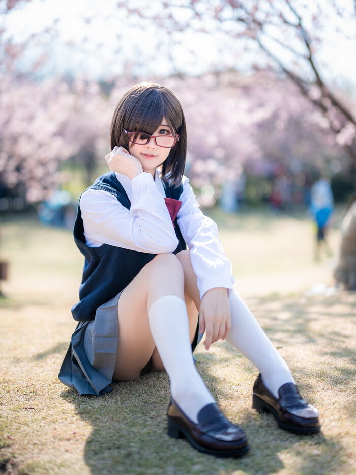 Cos小姐姐幼爱youmeko天乃莉莉纱主题户外性感JK短裙秀翘臀美腿完美诱惑写真27P 5th image