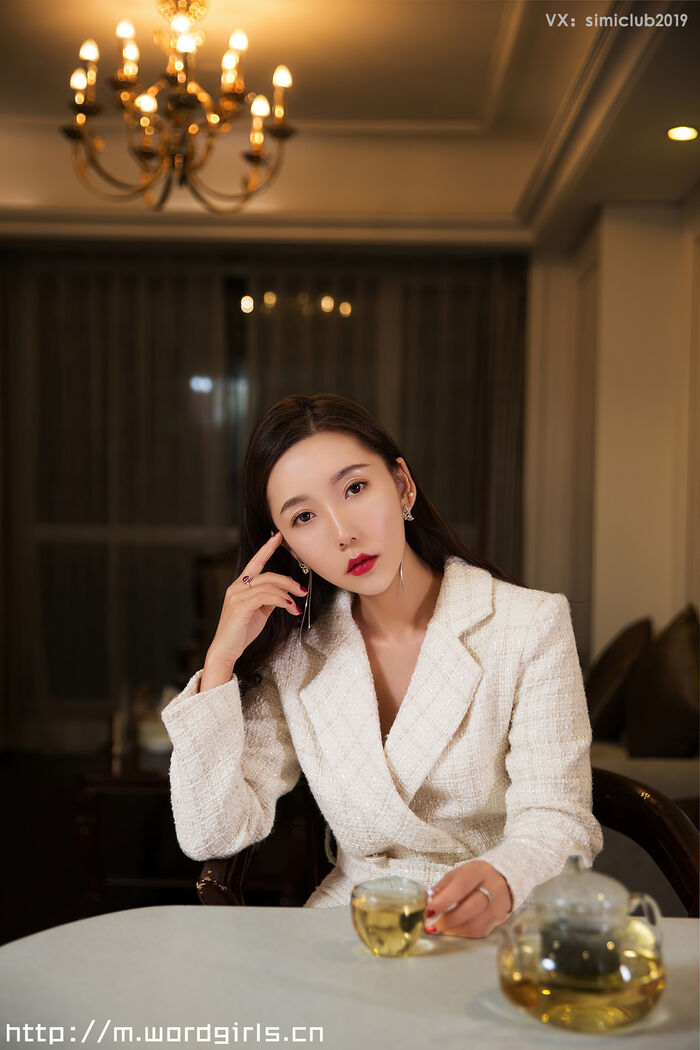 [Toutiao 头条神] No.861_嫩模艾静香私房女boss的茶局主题白眠衣迷人诱惑写真9P 3th image
