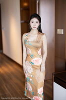 [XiaoYu画语界]Vol.1133_模特苏苏阿私房性感暖色旗袍+粉色连体内衣秀曼妙身姿诱惑写真82P