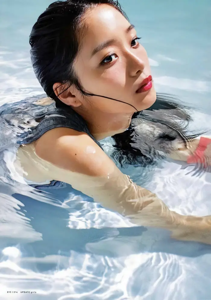 [107 high-quality erotic images of Mai Fukagawa] Former Nogizaka member's swimsuit with outstanding transparency clothing gravure 79th image