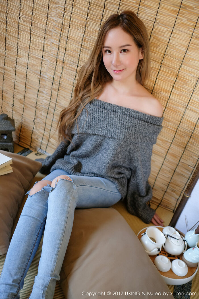 [UXING优星馆]Vol.047_新人妹子高SIR白色蕾丝情趣内衣秀完美身材娇羞迷人写真47P 2th image
