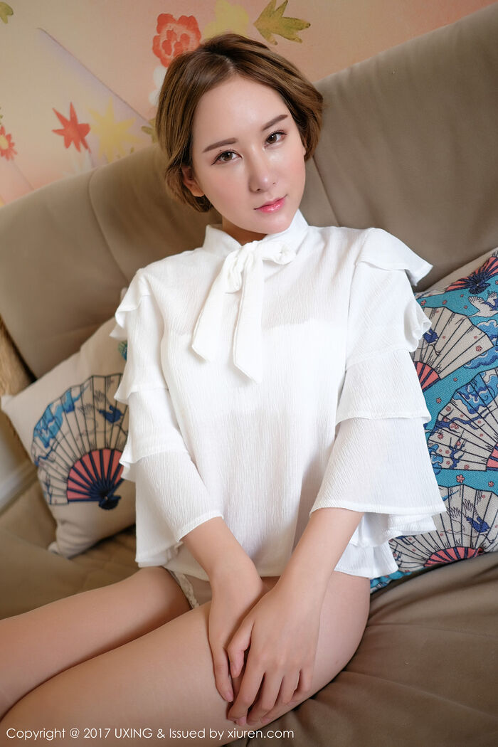 [UXING优星馆]Vol.047_新人妹子高SIR白色蕾丝情趣内衣秀完美身材娇羞迷人写真47P 31th image