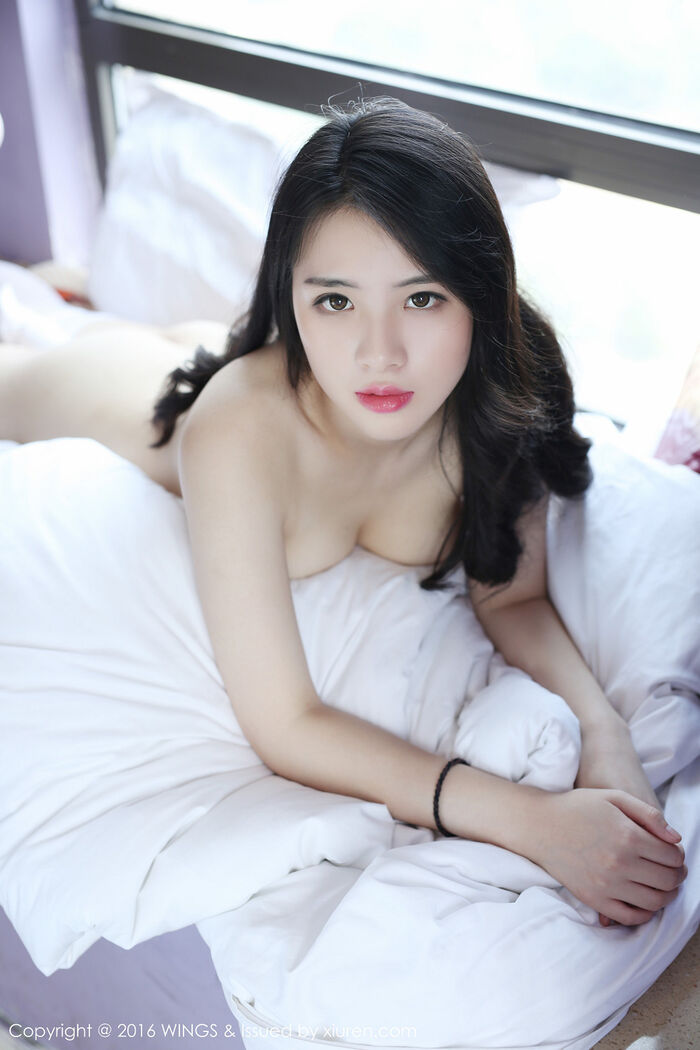 [WingS Film Club] Vol.009_ young model Shulin Pei in a hot policewoman uniform and sexy lingerie, white lace seductive photo shoot 50P 30th image