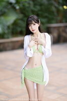 [XiaoYu画语界]Vol.1145_模特林星阑性感绿色比基尼服饰+灰色薄纱情趣服饰惹火诱惑写真82P