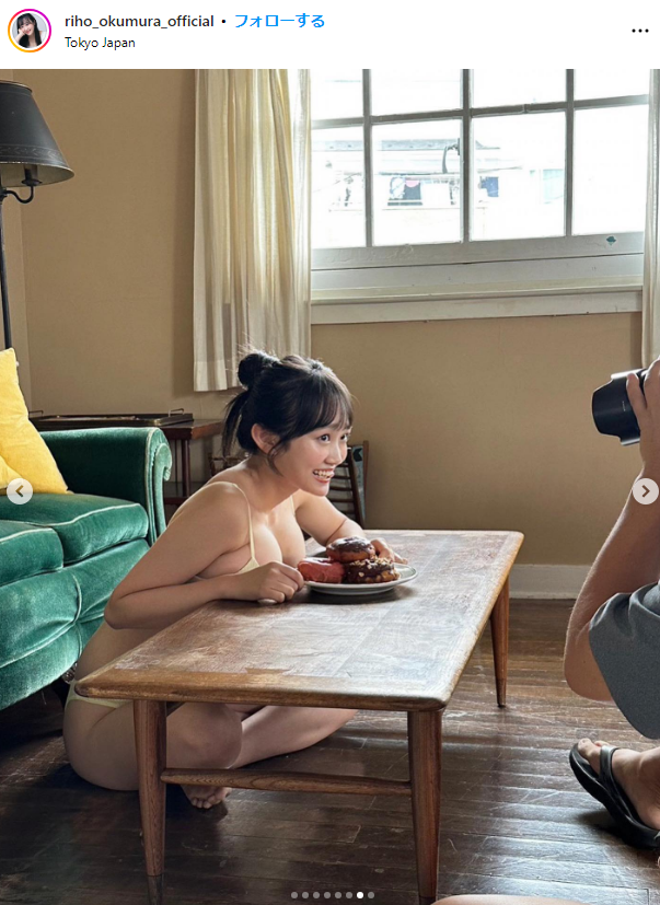 [Swimsuit image] The gravure world is shaken!! Riho Okumura (20)'s I-cup god body is too dangerous wwwwwwwwwwww 12th image