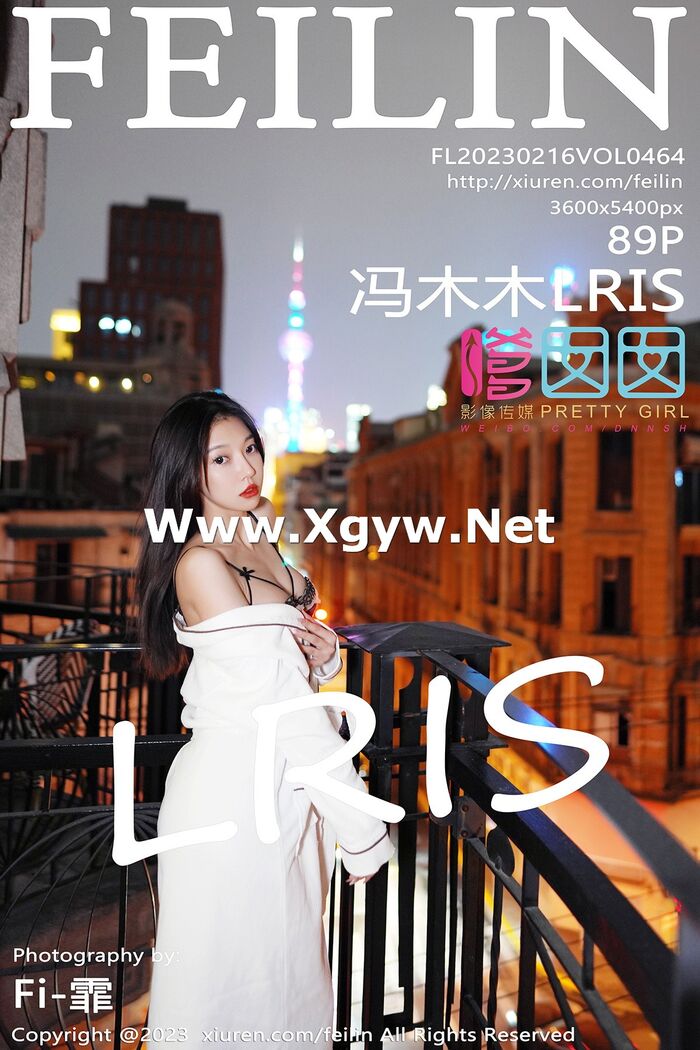 [FeiLin嗲囡囡] VOL.464_神冯木木LRIS私房脱白色眠袍露黑色内衣配黑丝吊袜诱惑写真89P 87th image