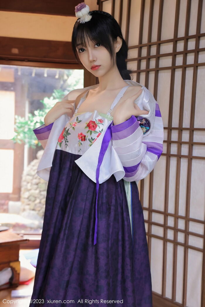 XiuRen第7677期_模特玥儿玥er济州岛旅拍大长今服饰半脱秀完美身姿迷人诱惑写真66P 10th image