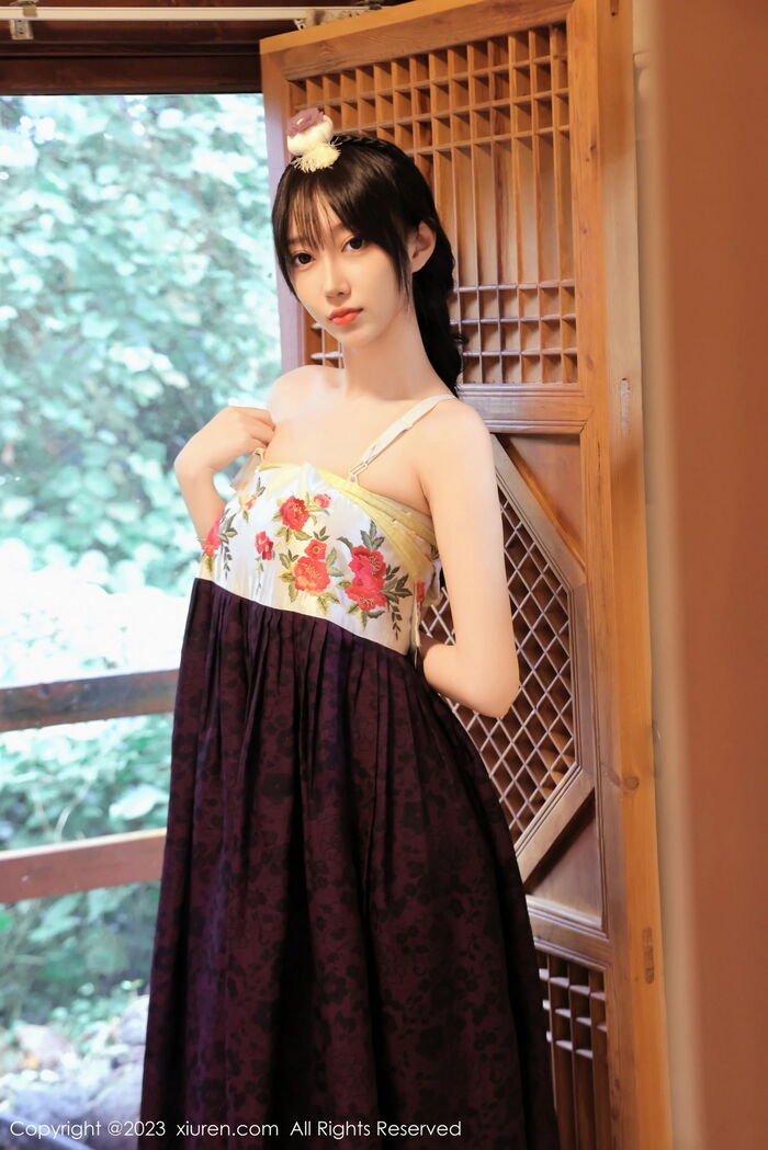 XiuRen第7677期_模特玥儿玥er济州岛旅拍大长今服饰半脱秀完美身姿迷人诱惑写真66P 13th image