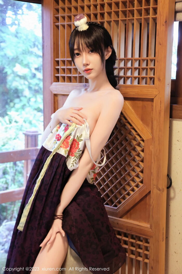 XiuRen第7677期_模特玥儿玥er济州岛旅拍大长今服饰半脱秀完美身姿迷人诱惑写真66P 21th image