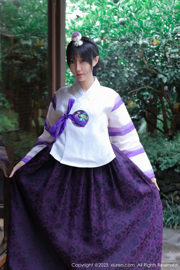 XiuRen第7677期_模特玥儿玥er济州岛旅拍大长今服饰半脱秀完美身姿迷人诱惑写真66P 3th image