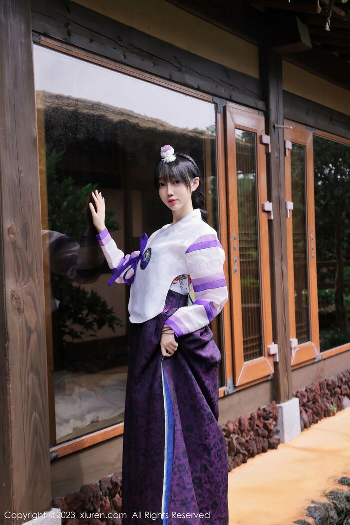 XiuRen第7677期_模特玥儿玥er济州岛旅拍大长今服饰半脱秀完美身姿迷人诱惑写真66P 4th image