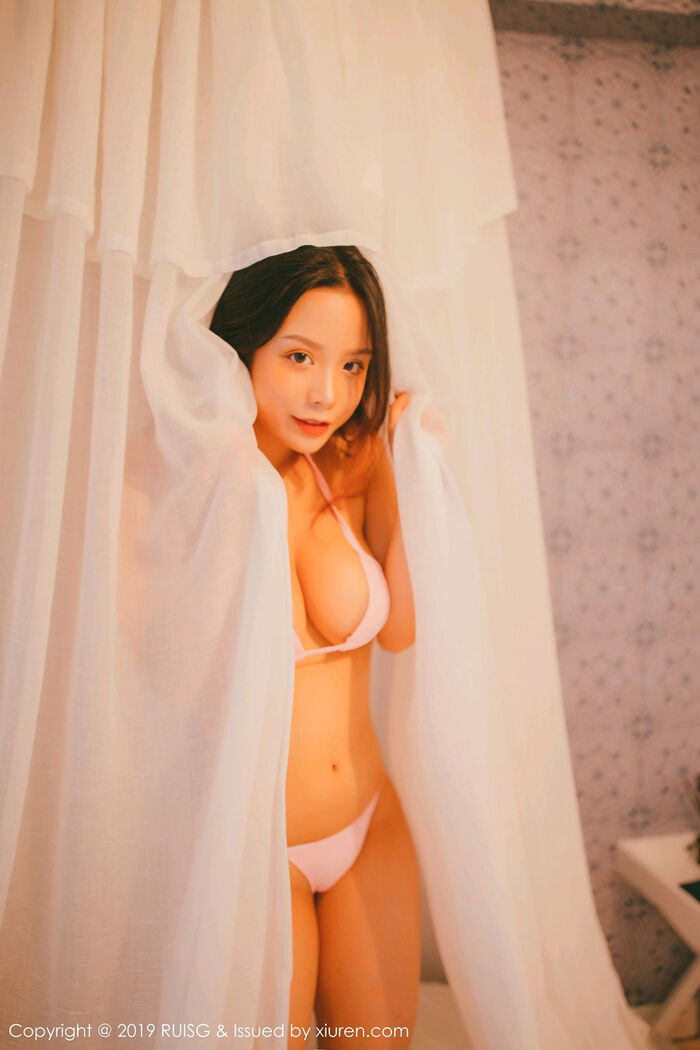 [RUISG瑞丝馆]VOL.070_嫩模木木夕Mmx私房性感白色内衣秀完美身材豪乳诱惑写真46P 28th image
