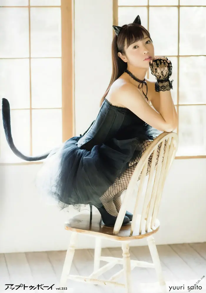 [82 high-quality erotic images of Yuri Saito] Yutan Motonogizaka's sexy lingerie cleavage gravure 67th image