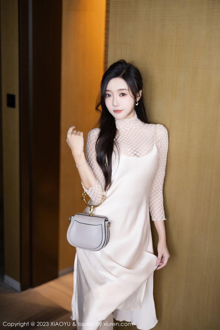 [XiaoYu画语界]Vol.1157_女神王馨瑶淡黄色连衣短裙+性感网纱情趣服秀惹火身材诱惑写真85P 11th image