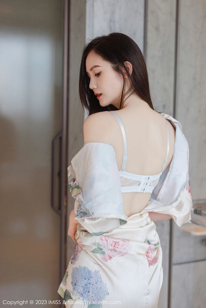 [IMISS Honey Company] Vol.745_神SISY思性感带图案长裙露浅色内衣配超薄肉丝完美诱惑写真55P 11th image