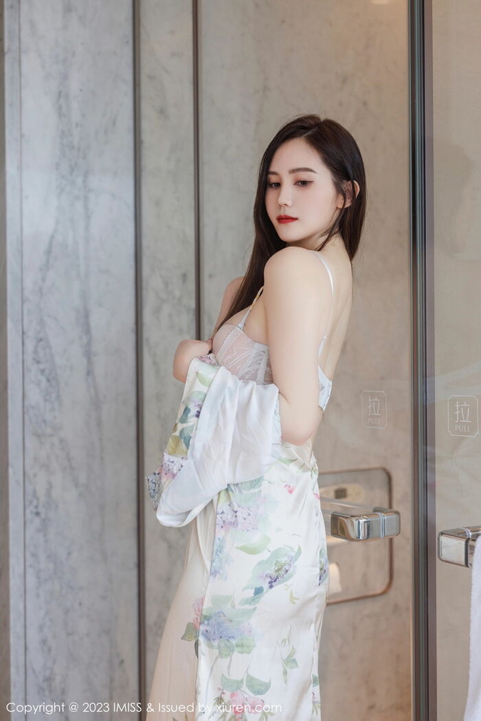 [IMISS Honey Company] Vol.745_神SISY思性感带图案长裙露浅色内衣配超薄肉丝完美诱惑写真55P 17th image