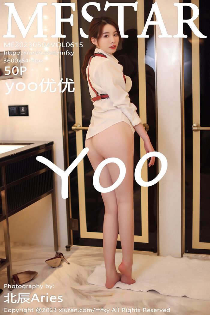 [MFStar Mock Academy] Vol.615_模特yoo优优性感白T配黑色短裙露超薄黑丝秀美腿诱惑写真50P 48th image