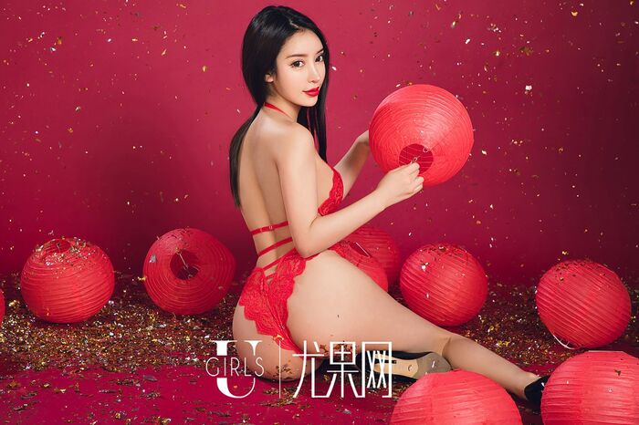 [Ugirls尤果网] U414_尤果网五記念新年特辑庆典嫩模美女喜庆红色诱惑写真65P 50th image