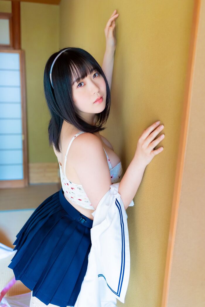 [Image] G-cup voice actor is nude for the first time! Snow on the night road, harassing fans with a skin-colored swimsuit gravure that looks naked at first glance!! 34th image