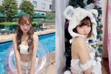 藤本南 Fカップボインの水着グラビアほかエロ画像100枚！