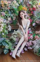 [IMISS Honey Company] Vol.761_ goddess SISY 思白色露shoulder连衣裙露紫色蕾丝内衣秀完美身身材诱惑写真43P
