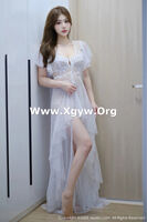XiuRen第7870期_气质神 Lavinia Sexual Feeling 轻透薄纱礼裙露浅色蕾丝内衣完美诱惑写真35P