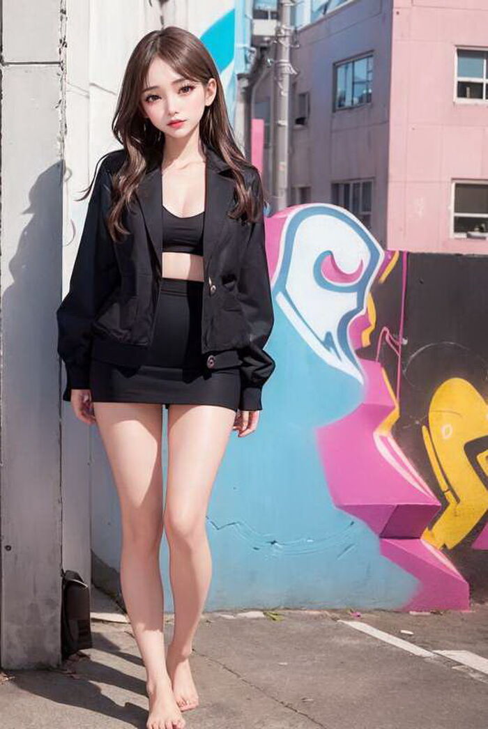 graffiti full shot AI Generated 3th image