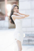 [XiaoYu Painting Language] Vol.1171_ model Cheng Cheng Cheng white sundress + sexy black light transparent sex clothes show slender body temptation photo 83P